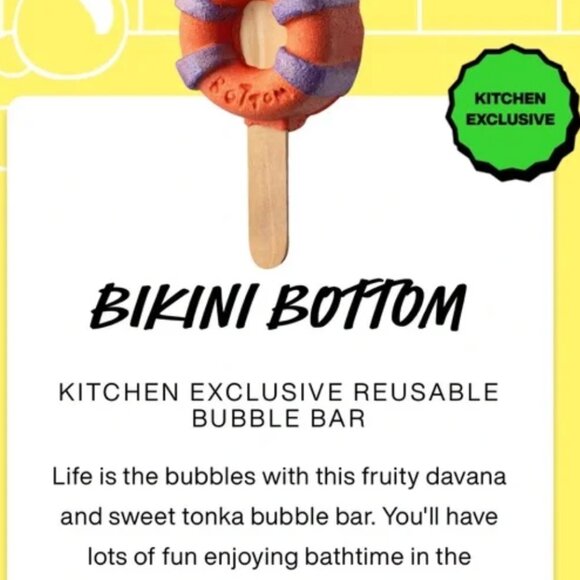 Lush Kitchen Exclusive Spongebob Bikini Bottom Bubble Bar - Picture 2 of 2
